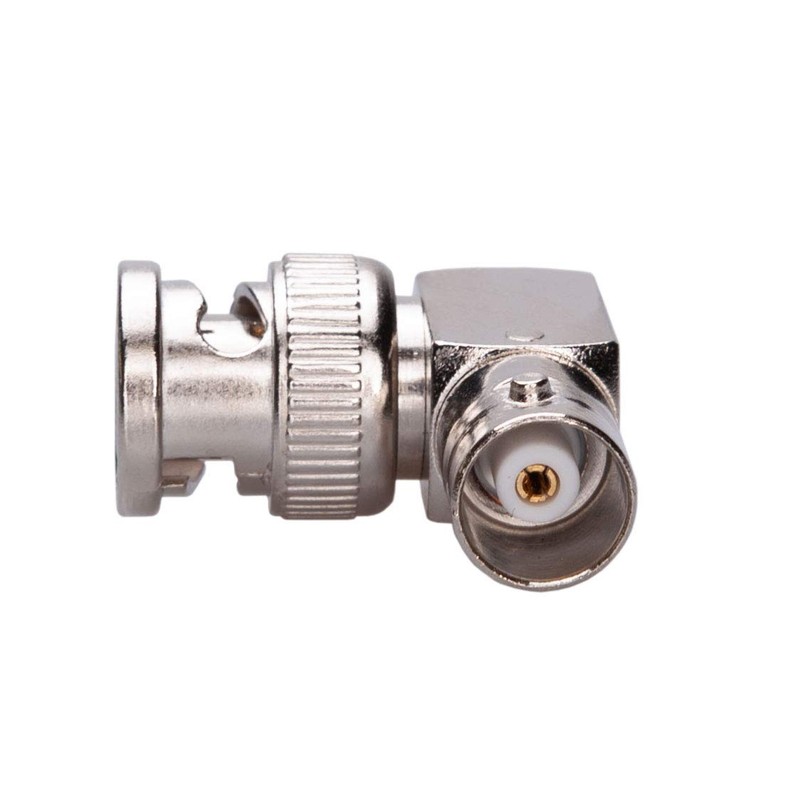 BNC 90° Right Angle Adapter Coupler Coax Connector Female to