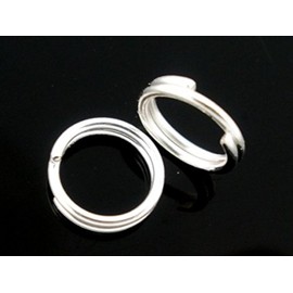 250 x Double Loop Open Jump Rings Findings Connectors for Jewellery Crafts Making… (Silver Plated, 4mm)