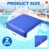 meiqidi 2 Pcs Poolside Seating Mat - 12 Inch Pool