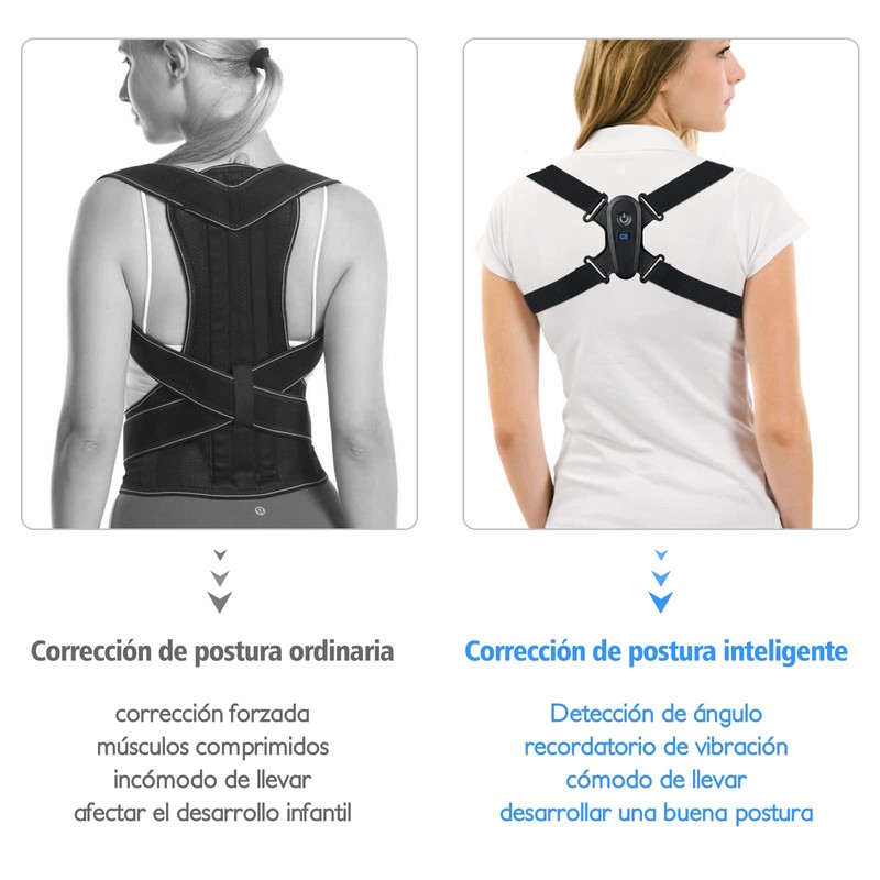 OLEQE Posture Corrector, Corrección de la Postura de Espalda para