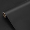 seonta Black Contact Paper Thick Peel and Stick Wallpaper 16"x198"