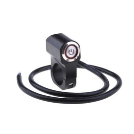 오토바이 핸들바 LED 온오프 푸쉬락 방수스위치 안개등스위치 비상등 깜빡이 Motorcycle Handlebar LED On/Off Push Lock Waterproof Switch Fog Light Switch Emergency Light Blinker