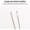 WUTA 24 Pcs Leather Sewing Needles with Black Wood Case,
