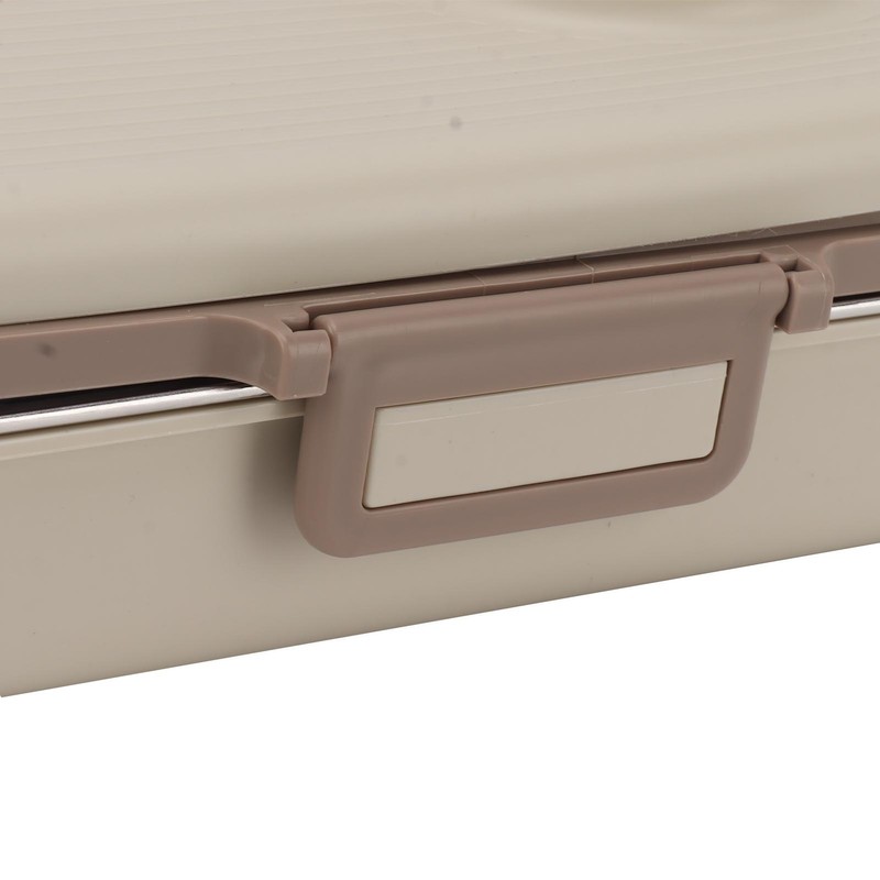 Stainless Steel Lunch Box with Soup Bowl Spoon Chopsticks Beige