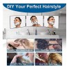 LMZNXCZ Espejo De 3 Vías Para Autocorte De Cabello, 360