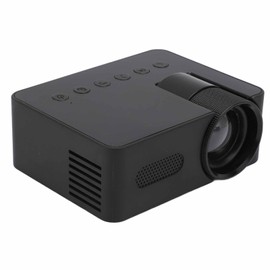 Pomya Mini Proyector HD 1080P Protección Ocular Cine en Casa Video Proyector Películas para Interiores Exteriores, Admite Fuente de Alimentación Móvil,Puerto Tipo C, Interfaces Múltiples