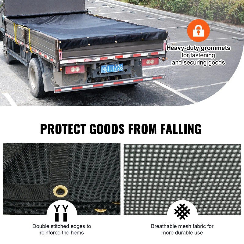 7 X 14 ft Heavy Duty PVC-Coated Dump Truck Mesh