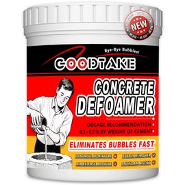 Concrete Defoamer - 2 Pound | Heavy-Duty Anti-Foaming Agent for Cement, Mortar & Grout | Improves Mixing, Pumping & Surface Finish | Works in Hot/Cold Weather (Clear, 2 Pounds)
