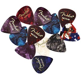 Fender Fender Premium Picks Sampler - 12 Pack Includes Thin, Medium & Heavy Gauges (Austin Bazaar Exclusive)