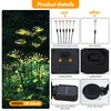 Solar Garden Lights 2 Pack Twinkling Solar Firework Lights with