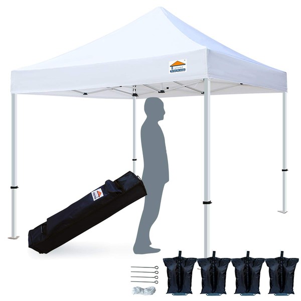 Tistent 10'x10' Pop Up Canopy Tent Commercial Instant Shelter with