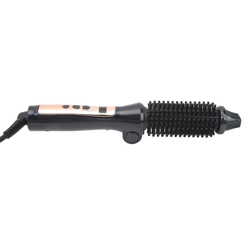 Foldable Hair Curler Straightening Brush Adjustable Temperature Anti Scald Ceramic