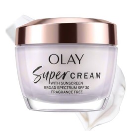 Olay Super Cream Protector Solar Spf Hidratante Facial Ligero Fragancia Protección Cuidado Piel Iluminante Reafirmante Niacinamida Vitamina