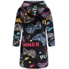 SWMSTUPF Kids Robe Boys Hooded Fleece Sleep Robe Cotton Towel
