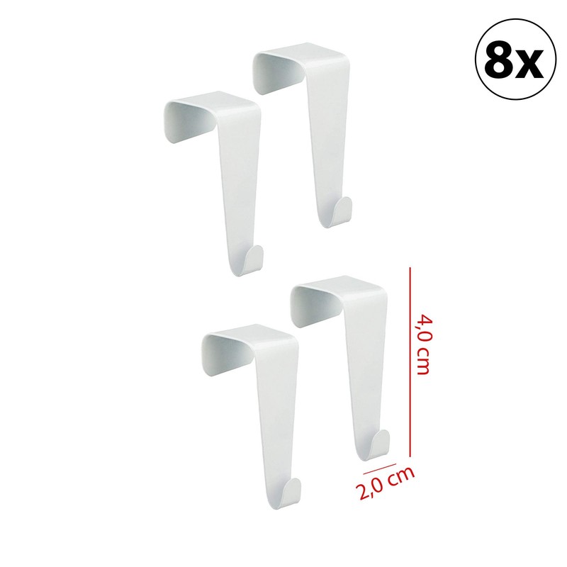 Cepewa Set of 4/8 Door and Window Hooks for Hanging