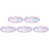 5PCS Round Hand Grip Ring Printed Silicone Fidget Toy Finger