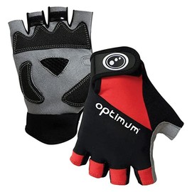 Optimum Hawkley MTB Gloves - Easy Sweat Wipe-off Thumb Terry, Breathable and Sweat-Wicking - Protective Palm Padding - Perfect for Cycling, Climbing, Mountain Biking, and Other Outdoor Pursuits