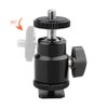 CAMVATE 1/4 Hot Shoe Mount Mini Ball Head Flash Bracket