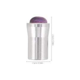 HAMPPLIES Soporte Para Diapasón Con Base De Amatista Natural 0.98X0.59X0.59In Accesorio Para Pies Curativos En Meditación Yoga Y Spa Dispositivo De Sanación Con Diapasón Terapéutico
