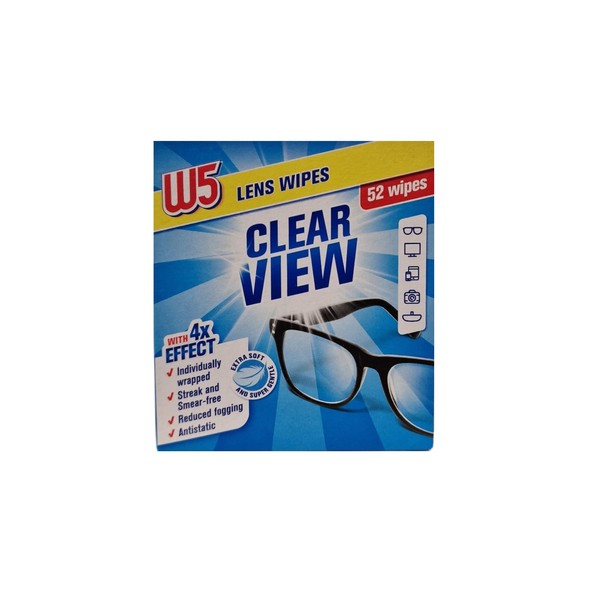 W5 Cleaning Wipes Multi-Purpose Cleaning Wipes for Glasses, Cameras, Binoculars,