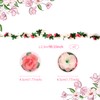 CHEERY-MAGIC 2PCS Artificial Flower Garlands, 2.3 Metres Fake Rose Flower