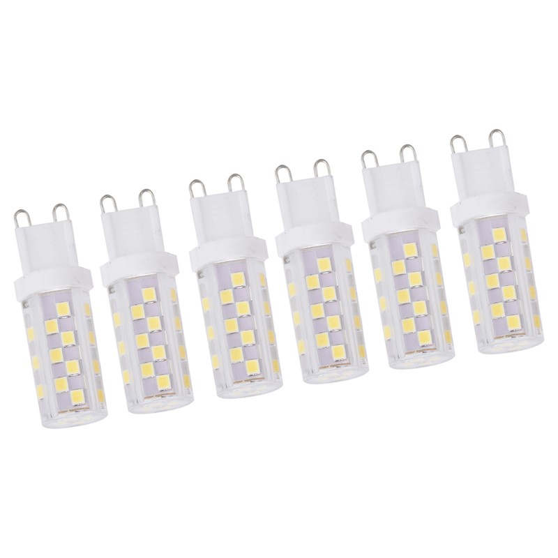 6Pcs 5W G9 46LED Bulb Dimmable Chandelier Ceiling Lamp Bulbs