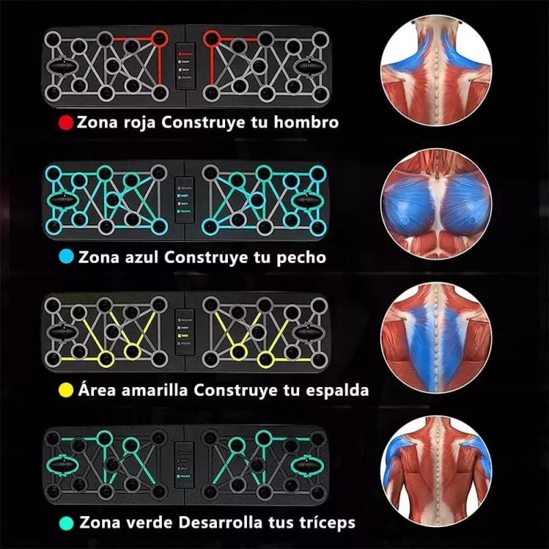 Misorel Soporte Para Lagartijas Tabla Push Up