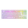 T-Dagger Teclado Gamer Mecánico Blanco Bora White T-TGK315 Blue Switch