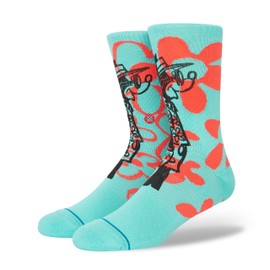 Stance Surf Check By Russ Crew Socks (Medium, Blue)
