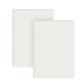 Bicuces A5 Refill Paper Refillable Paper 6 Hole Filler Inserts Paper A5 Loose Leaf Notebook Refills Spiral Binder Planner Inner Page Inside Paper for 6-Ring Binders Planner, 120 Sheets 240 Pages
