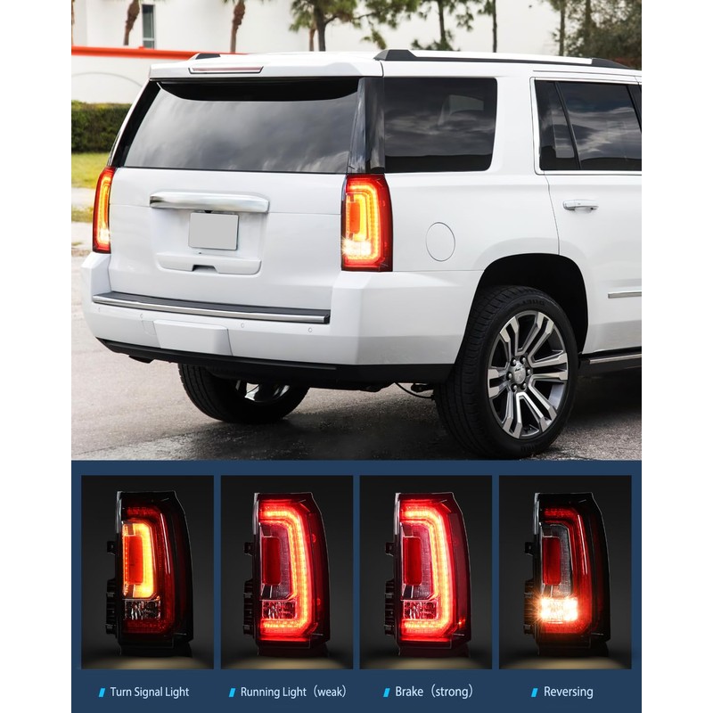 Nilight Taillight Assembly Compatible with 2015 2016 2017 2018 2019
