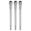 sourcing map 3pcs Nut Driver Drill Bit 9mm Metric Impact