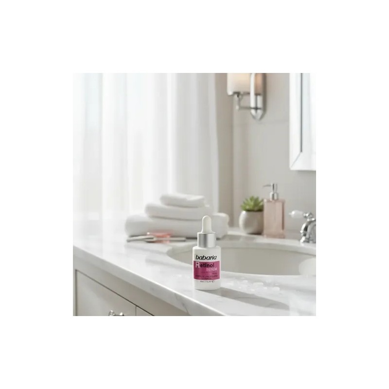 Babaria Sérum Facial Retinol Vegano Antiarrugas, Apto para Todo Tipo