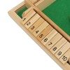 Four Sided Flop Game for Kids Adults Wooden Board Game