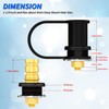 Remote Battery Terminals with Mounting Bracket and Cables, Battery Jump