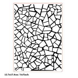 WooYangFun Merry Christmas Wall Crack Embossing Folders for Card Making Scrapbooking and Other Paper Crafts 12.7x17.8cm