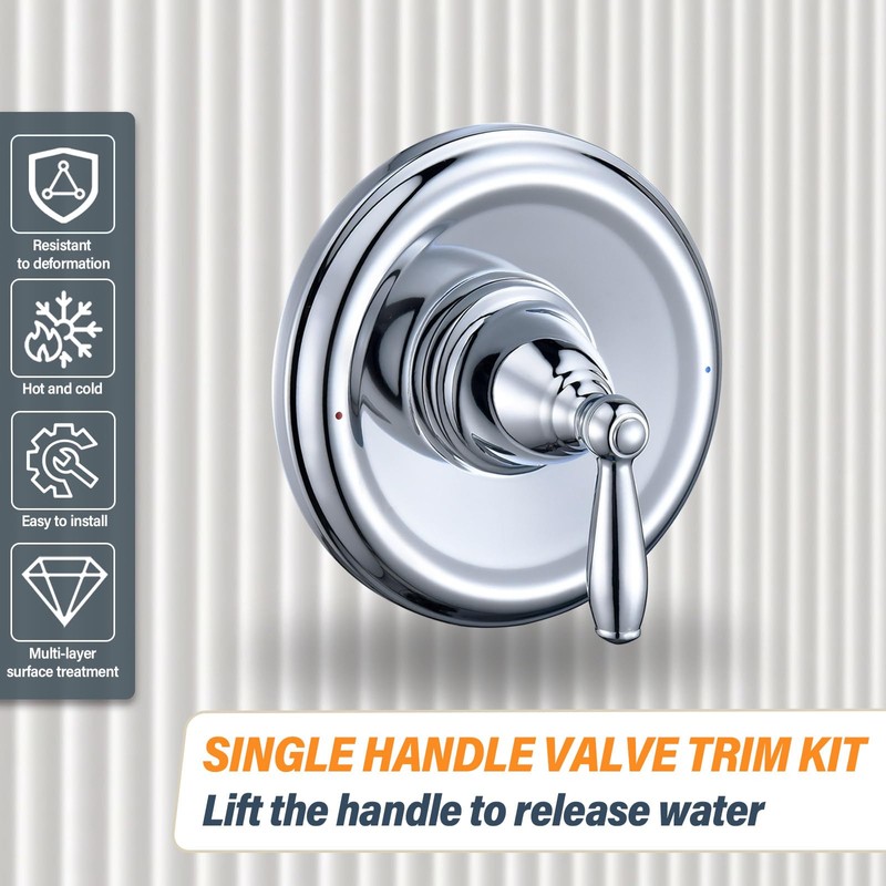 T2151 Pressure Balancing Tub and Shower Valve Trim Kit, Compatible