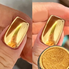 Superfine French Silver Gold Nail Chrome Powder Set Black White Snow Design Sugar Effect Nail Glitters Pigment Dust Silver Gold Chrome Nail Powder Kit Manicure Accessories DIY Crafts (2 Bottles)