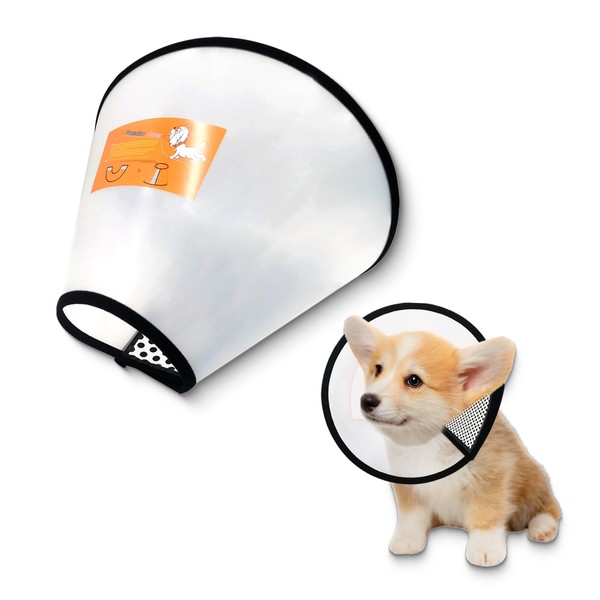 Adjustable Dog Cone Collar After Surgery Soft Cone of Shame