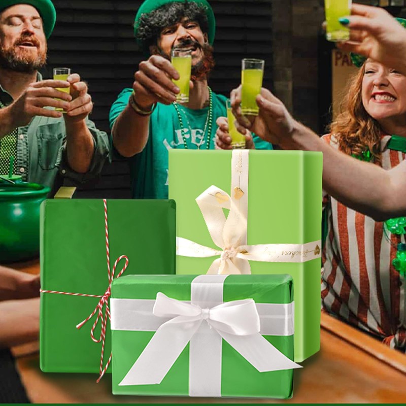 30 Sheets Green Tissue Paper for Packaging Gift Bags Decoration,