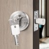 Sarini Stainless steel single face round bolt lock with keyed