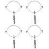 OTOTEC 4PCS Stainless Steel Pipe Clamp Pipe Brackets Clips Adjustable