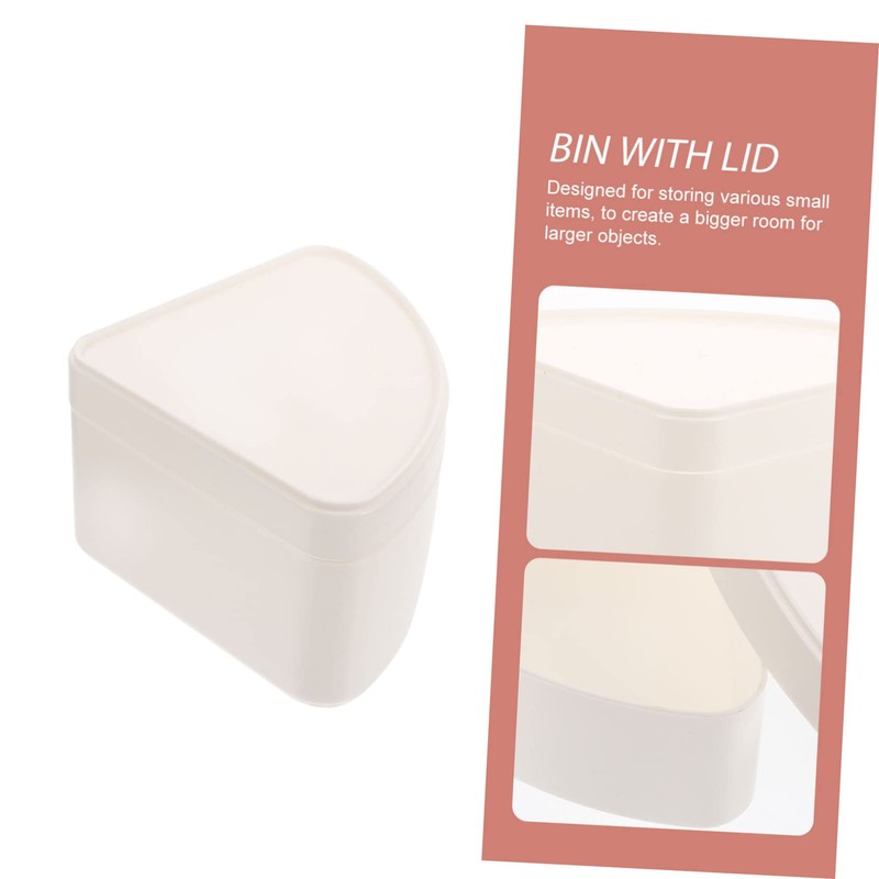 Ciieeo 2pcs Storage Boxes Lids for Desktop Organization Compact Sundries