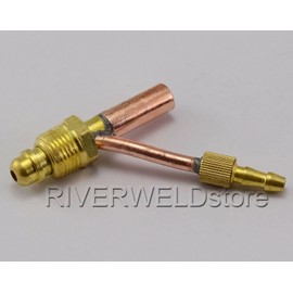 RIVERWELD Cables and Gas Water Separate Cable Connector Fitting 5/8"-18 Male for SR-26 WP-26 TIG Welding Torch