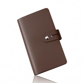 sonea Card Case, Card Holder, Card Holder, Card Case, Large Capacity, Credit Card Case, Brown (Holds 96 Cards