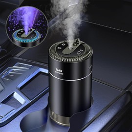 RoyAroma Smart Car Air Fresheners with Star Projector, Car Essential Oil Diffuser with 2 Natural Essential Oils, 160ml in Total, Auto On/Off Smart Car Diffuser for Car Home Office