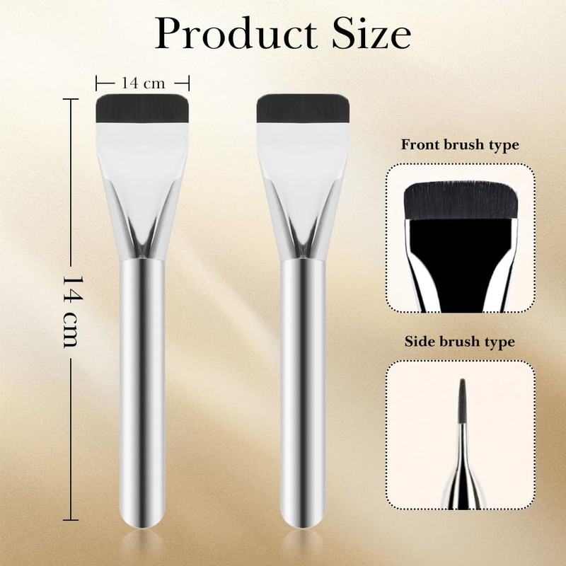 Ultra Thin Foundation Brush, Foundation Makeup Pinsel, Flacher Rouge Concealer