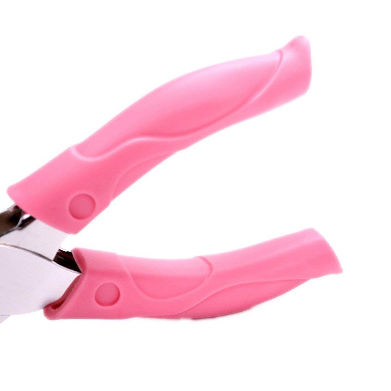 Heart Paper Punch with Pink Grip Craft Puncher for Card