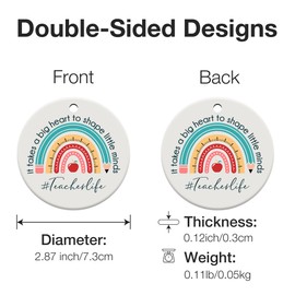 Teacher Appreciation Gifts, Teacher Gifts for Women, Thank You Gifts from Students, Teacher Gifts, It Takes a Big Heart to Shape Little Minds Ceramic Ornament