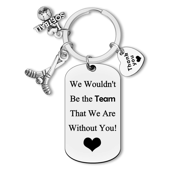 Softball Coach Appreciation Gifts Keychain Softball Player Teams Thank You